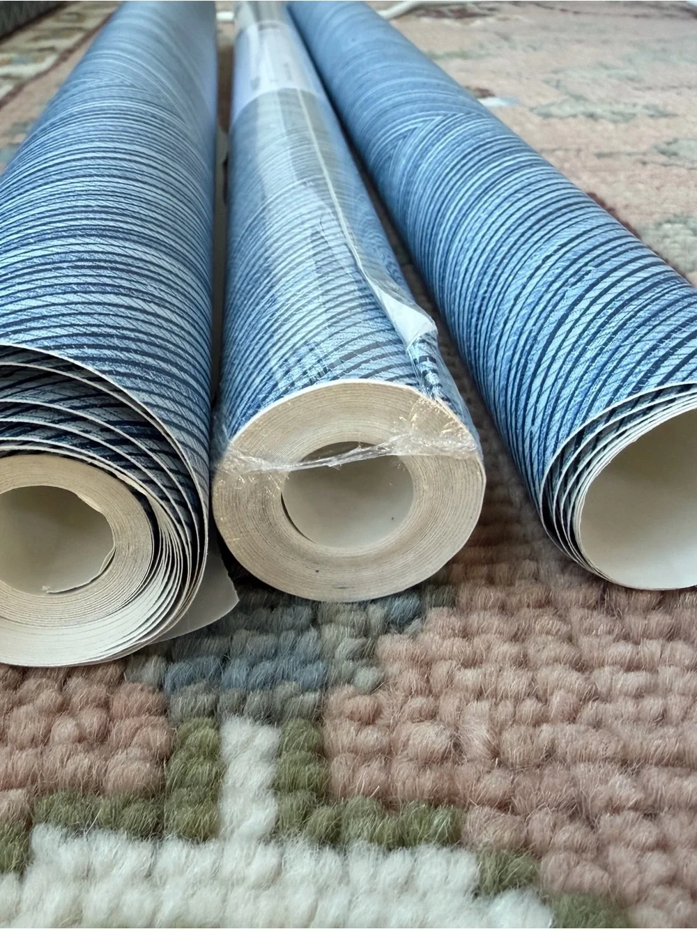 wade logan Blue Chevron Herringbone Texture Wallpaper